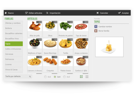 Software TPV bares